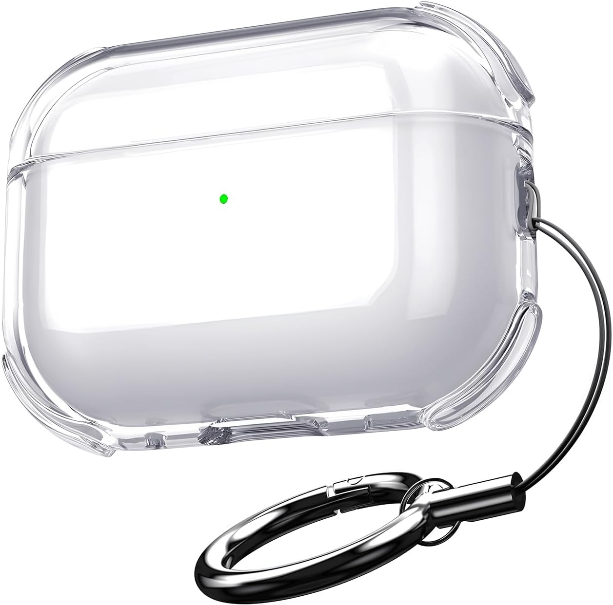 AirPods Slikon Kılıf Şeffaf-Siyah Koruyucu Kılıf