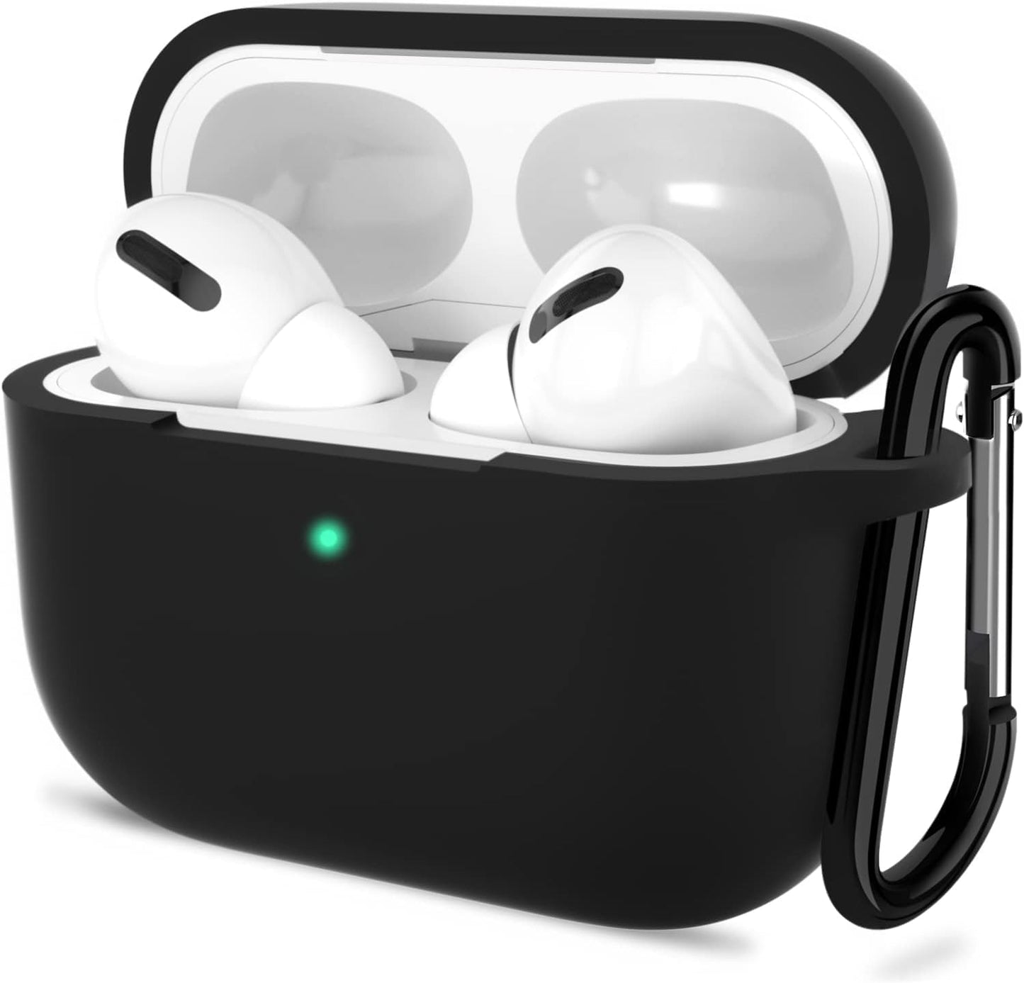 AirPods Slikon Kılıf Şeffaf-Siyah Koruyucu Kılıf