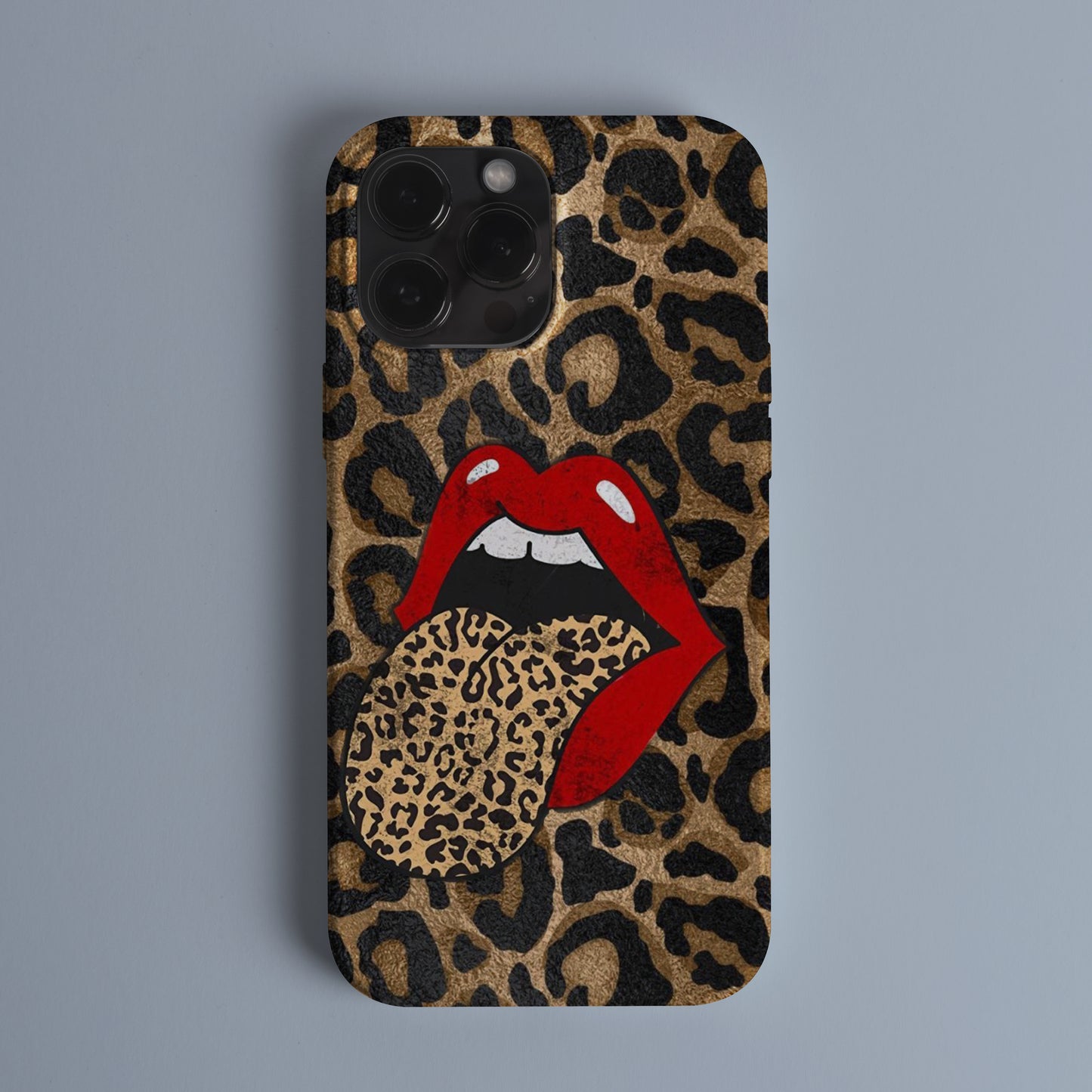 Leopar Red Lips Kılıf