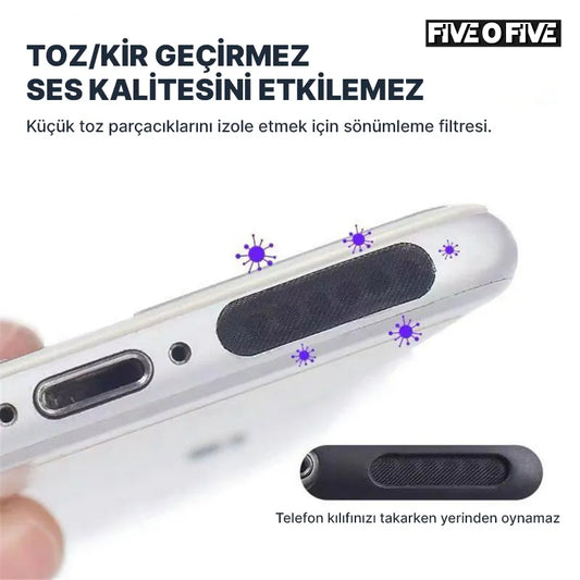Telefon Hoparlör Koruyucu - 2 adet  Toz Geçirmez Hoparlör Koruyucusu
