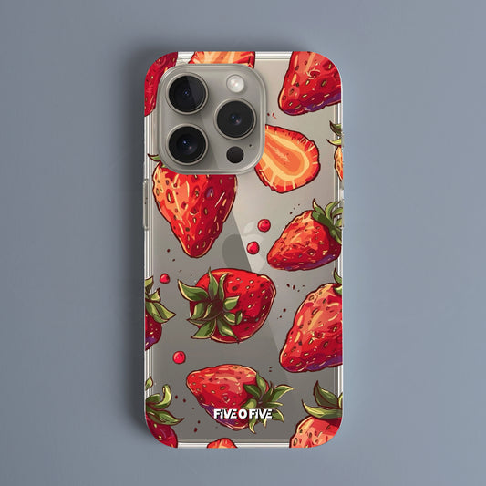 Berry Pop Şeffaf  İphone Kılıf