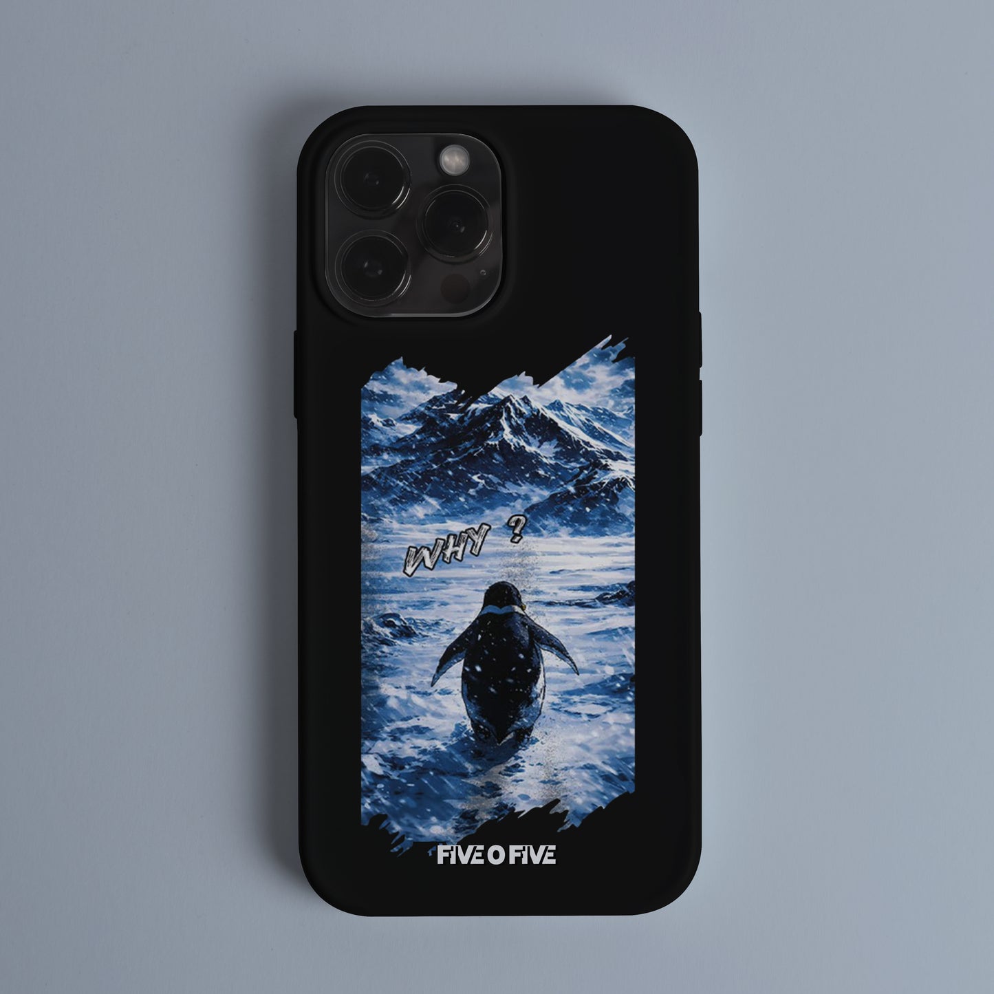 But Why Penguin Black Telefon Kılıfı - Penguen Telefon Kılıfı