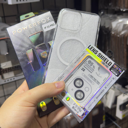 ŞEFFAF MAGSAFE + SİHİRLİ HAYALET EKRAN + SAFİR LENS KORUYUCU KAMPANYA PAKETİ