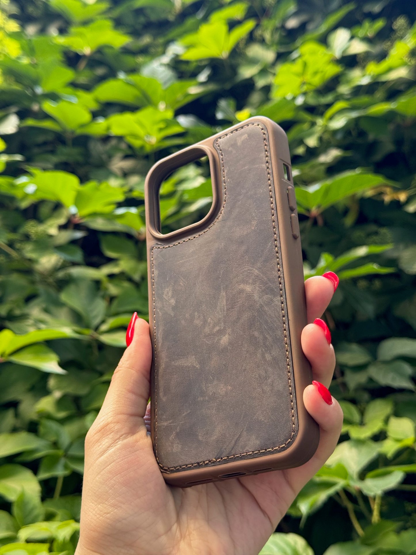 Hakiki Deri Lüks Desensiz Telefon Kılıfı