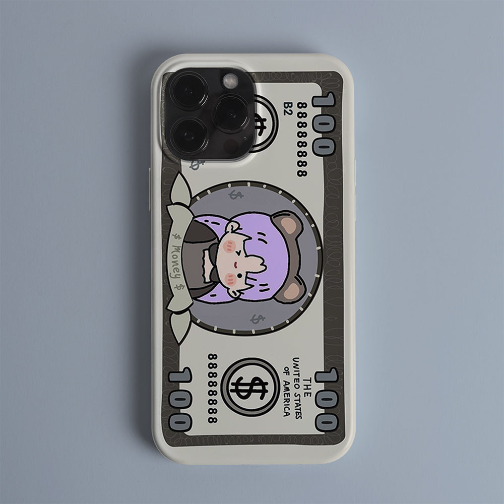 Purple Girl Dollar Phone Case