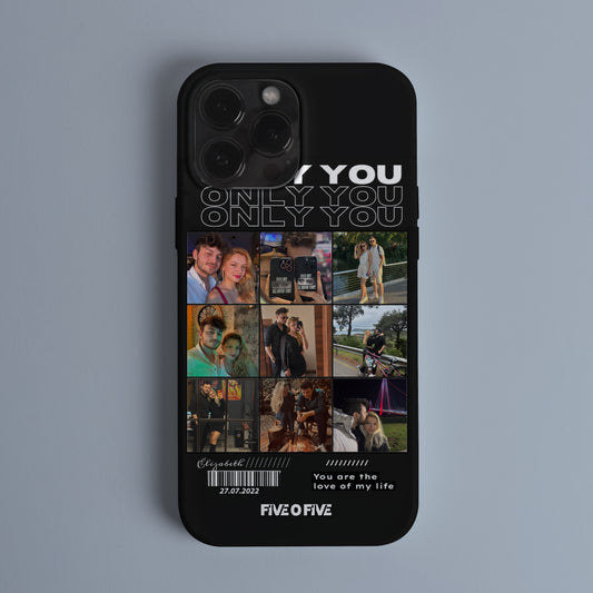 Kişiye Özel Tasarım - 9 Adet Görselli Only You Kılıf -Only You Kişiye Özel Tasarım Telefon Kılıfı